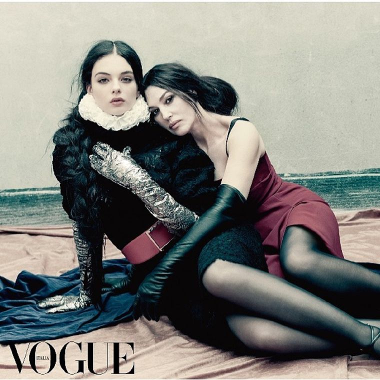 Monica Bellucci junto a su hija modelo Deva Cassel