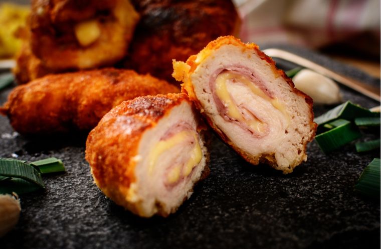 Pollo cordon bleu Una receta exquisita con todo el sabor de Francia. Foto: Shutterstock