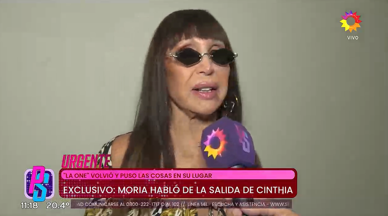 Moria Casán fue contundente. Moria Casán fue contundente.