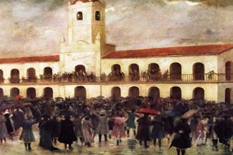 El cabildo el 25 de Mayo. El cabildo el 25 de Mayo.