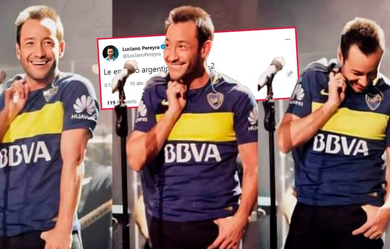 Luciano Pereyra es fanático de Boca y provocó con un tuit a los hinchas de River.