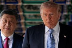 Los presidentes Xi Jinping y Donald Trump abordaron el tema de Taiwán durante las conversaciones bilaterales celebradas en Pekín. Los presidentes Xi Jinping y Donald Trump abordaron el tema de Taiwán durante las conversaciones bilaterales celebradas en Pekín.