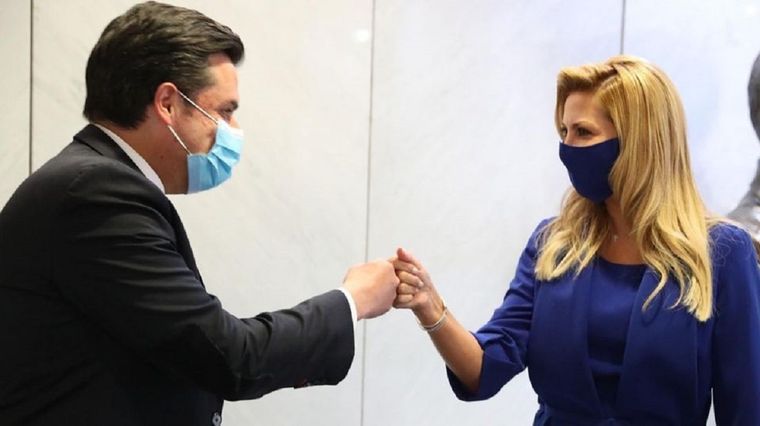 Fabiola Yáñez en México. Foto: Télam