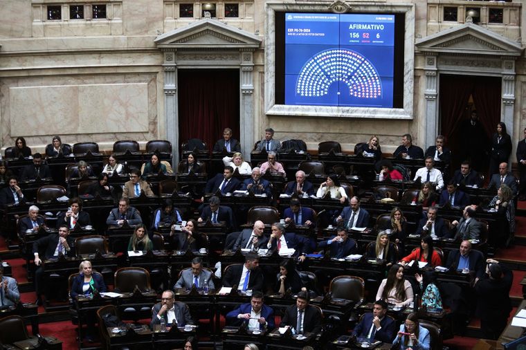 La votación en Diputados fue un nuevo baldazo de agua fría para el Gobierno. Foto: Noticias Argentinas