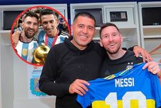 Riquelme invitaría a Messi y Di María a su despedida.