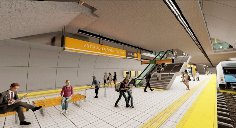 La línea F será el primer trazado de subte en Buenos Aires tras 25 años.