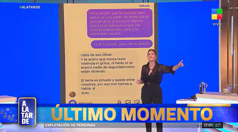 La novia de Martín Demichelis habló tras la pelea. La novia de Martín Demichelis habló tras la pelea. 