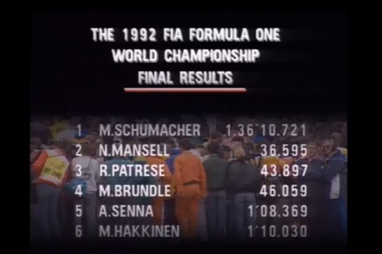El 30 de agosto de 1992, Michael Schumacher logró su primer triunfo en la F1 en Bélgica El 30 de agosto de 1992, Michael Schumacher logró su primer triunfo en la F1 en Bélgica