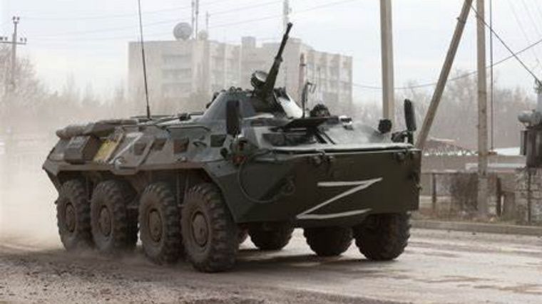 El símbolo, en un tanque ruso. Foto: Marca.