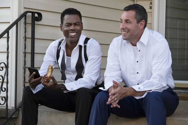Adam Sandler y Chris Rock mantienen hace años una gran amistad. Foto: Netflix