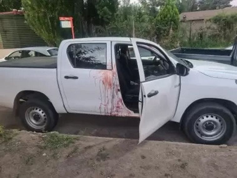 Así quedó la camioneta donde viajaba Malen Ledesma. Así quedó la camioneta donde viajaba Malen Ledesma.