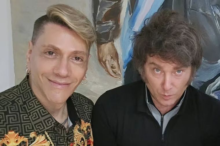 Roberto Piazza y Javier Milei