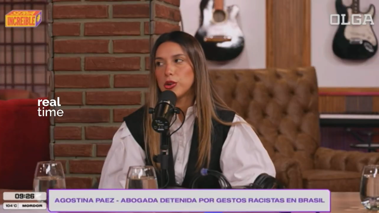 Agostina Páez habló en OLGA. Agostina Páez habló en OLGA.