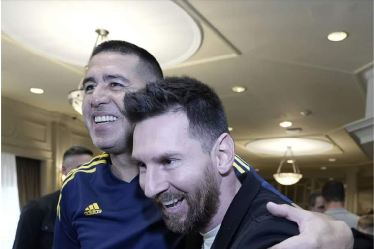 Riquelme, Messi y un video inédito