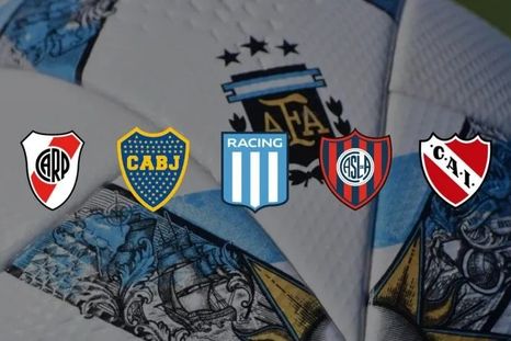 Los cinco grandes ya conocen a sus rivales y el camino de la Copa Argentina. Los cinco grandes ya conocen a sus rivales y el camino de la Copa Argentina.