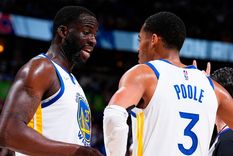 Draymond Green - Jordan Poole Los jugadores de Golden State Warriors se pelearon a golpes en el entrenamiento.