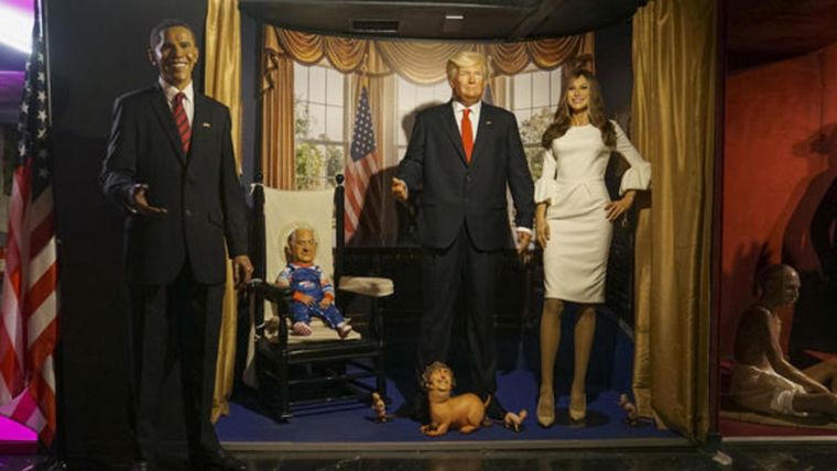 La exhibición ocurrió en el Museo de Cera de Madrid. Foto: EFE.&nbsp;