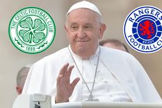 La muerte del papa Francisco dividió aún más a las hinchadas de Celtic y Rangers. Foto: DPA y Paladar Negro