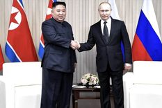 Kim Jong un y Vladimir Putin Kim y Putin son socios desde hace años. Foto: Efe.