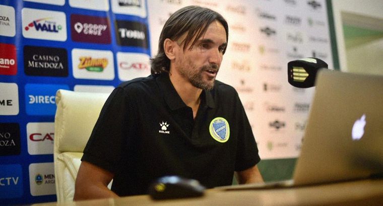 El DT dialogó con la prensa vía Zoom. Foto: Prensa Club Godoy Cruz