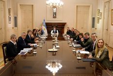 Milei encabezó la reunión de gabinete de este lunes