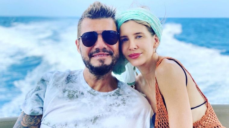 Marcelo Tinelli y Guillermina Valdés