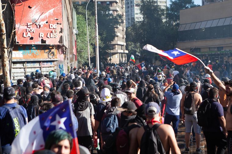 Las protestas comenzaron el 18 de octubre.