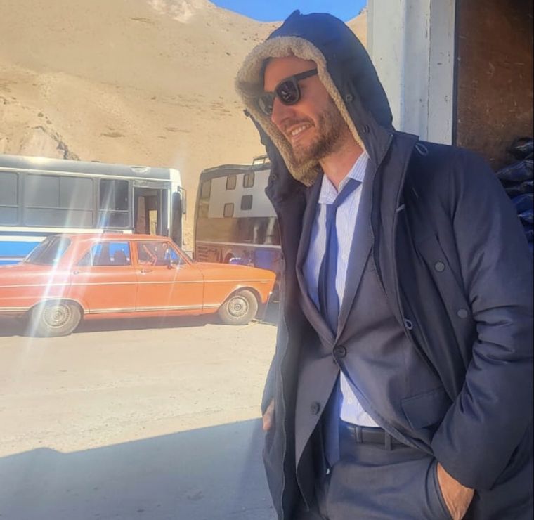 Benjamín en Uspallata.