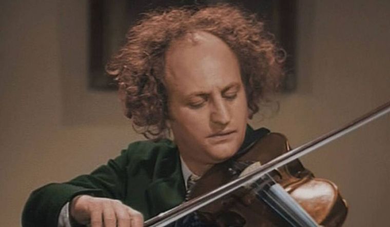 Larry Fine, uno de los icónicos personajes de Los Tres Chiflados.