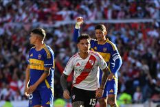 La foto de la chicana, con Driussi festejando su gol. Foto: @RiverPlate La foto de la chicana, con Driussi festejando su gol. Foto: @RiverPlate