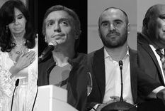 Cristina Fernández de Kirchner, Máximo Kirchner, Martín Guzmán y Juan Manzur, adversarios íntimos. Foto: ALF PONCE MERCADO / MDZ