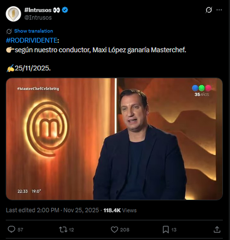 La publicación que acaparó miradas. Créditos: X La publicación que acaparó miradas. Créditos: X