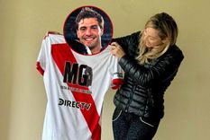 La mujer de Gallardo le comentó a Santiago Sosa un posteo del ex River en su cuenta de Instagram. Foto: @gerald.larosa La mujer de Gallardo le comentó a Santiago Sosa un posteo del ex River en su cuenta de Instagram. Foto: @gerald.larosa