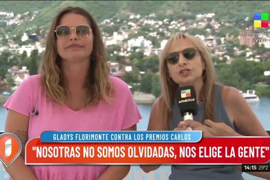 MDZol | Nazarena Vélez y Gladys Florimonti expresaron su disconformidad por las nominaciones a los premios Carlos 2025. Foto: Captura de pantalla