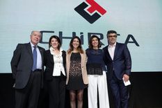 La familia Chirca se mostró feliz y agradecida: Octavio, Silva, Anahí, Alexia y Juan. Foto: Nacho Gaffuri