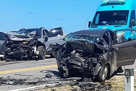 Los coches tras el encontronazo Foto: Correo de Punta