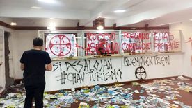 La oficina de Turismo de El Bolsón quedó destruída tras un ataque mapuche