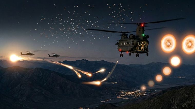 Imagen ilustrativa de las naves y las luces descriptas en el informe del FBI desclasificado.