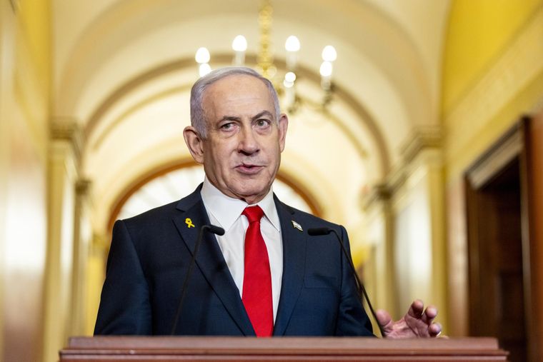 Benjamín Netanyahu, primer ministro de Israel. Benjamín Netanyahu, primer ministro de Israel.