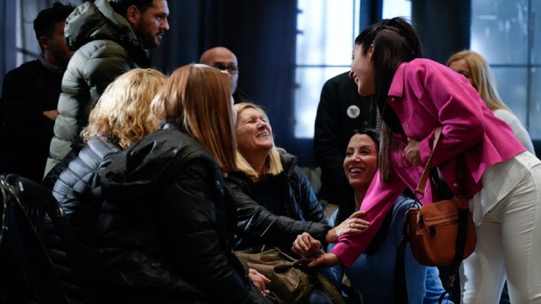 Celia Ciccittini, mamá de Messi y Leda Bergonzi, la sanadora. Foto: Cadena Oh! Santa Fe