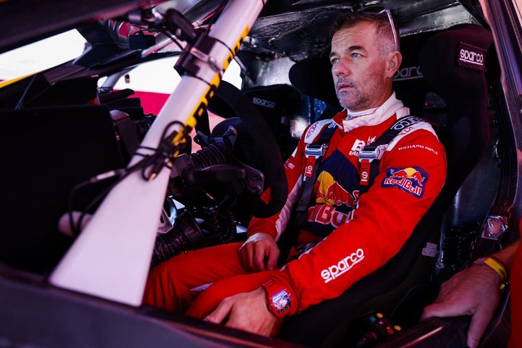 La decepción de Loeb tras una dura etapa. Foto: @SebastienLoeb