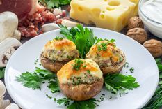 Champiñones rellenos Una receta exquisita para hacer en pocos minutos Foto: Damián Serrano
