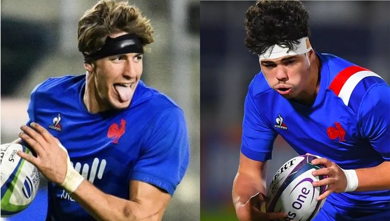 Hugo Auradou y Oscar Jégou se encuentran en libertad y esperan ser sobreseídos tras conocerse el informe pericial de la denunciante Foto: Federación Francesa de Rugby