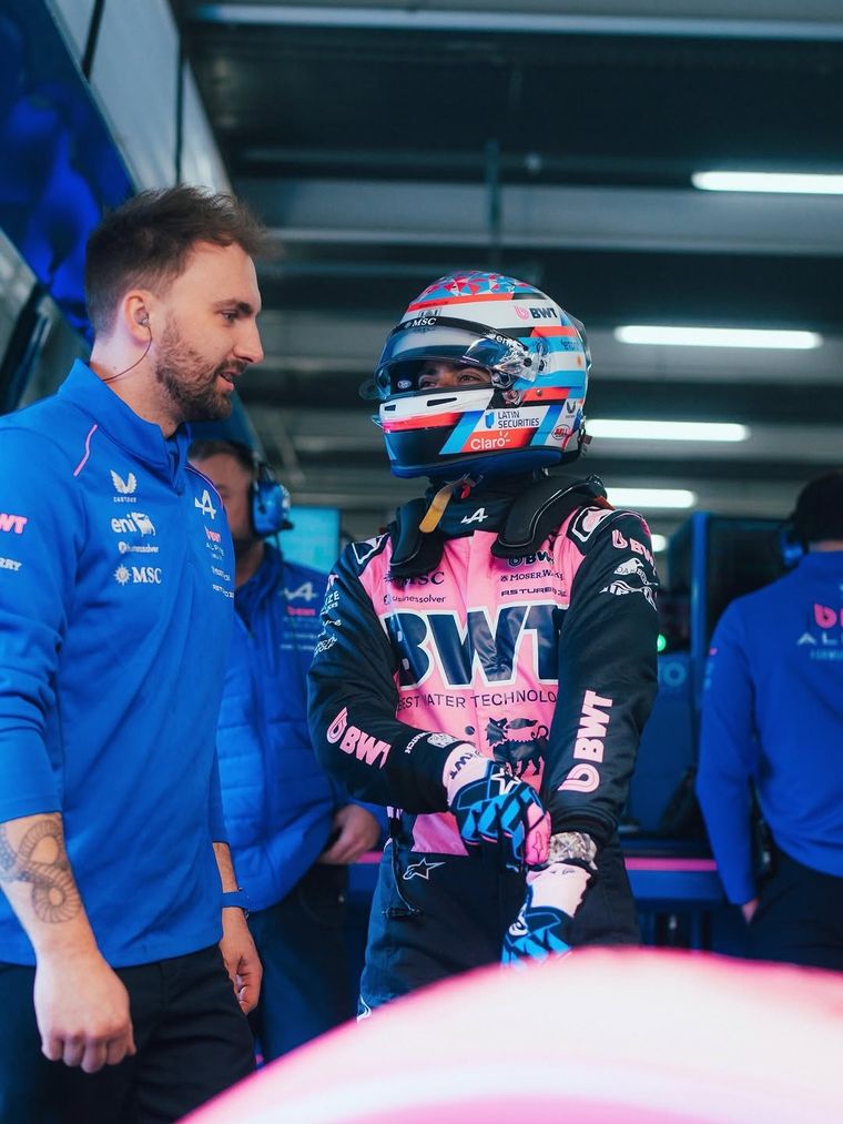 Alpine puso a Franco Colapinto en pista. Alpine puso a Franco Colapinto en pista.