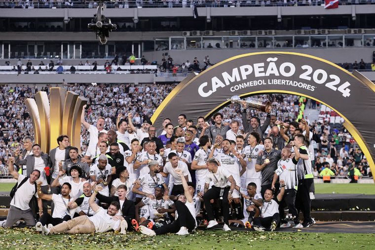 Botafogo salió camepón de la Libertadores. Foto: NA