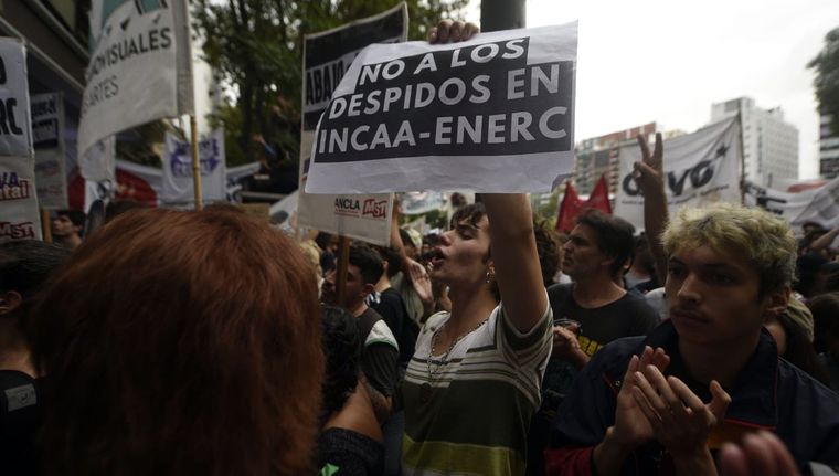 Los trabajadores están de licencia obligatoria hasta que se defina el futuro del Incaa Foto: Juan Mateo Aberastain/MDZ