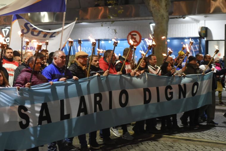 La marcha de antorchas de hace 10 días