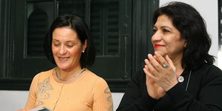 Roxana Romano junto a Marizul Ibáñez. Foto: Gentileza
