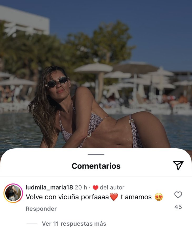 Pampita en redes. Créditos: X / LAM Pampita en redes. Créditos: X / LAM