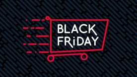 El Black Friday en un supermercado con grandes ofertas. El Black Friday en un supermercado con grandes ofertas.